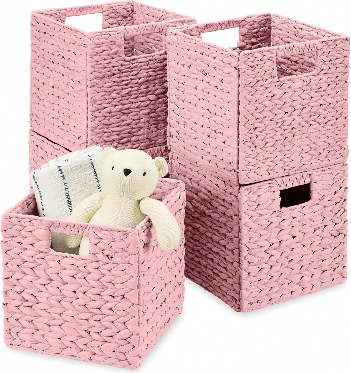 Kids Toys Basket - 10,5x10,5 Zoll Packung mit 5 Würfel-Aufbewahrungskörben,