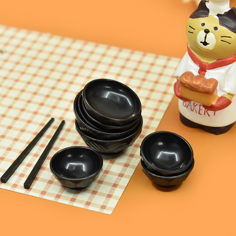 Play Kitchen Set - 1 Satz antike antike Puppenhaus Miniatur