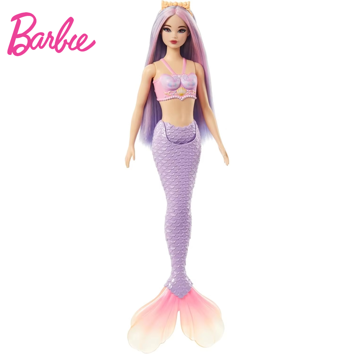 Mattel Toy Barbie - 2025, neue Original-Barbie-Meerjungfrau-Puppe mit rosa Haar,