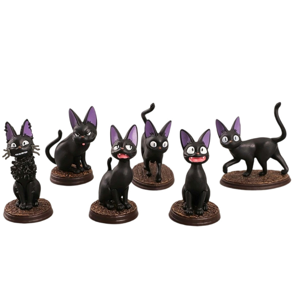 Kids Toys Jiji - 6 teile/satz Cartoon Schwarze Katze Jiji