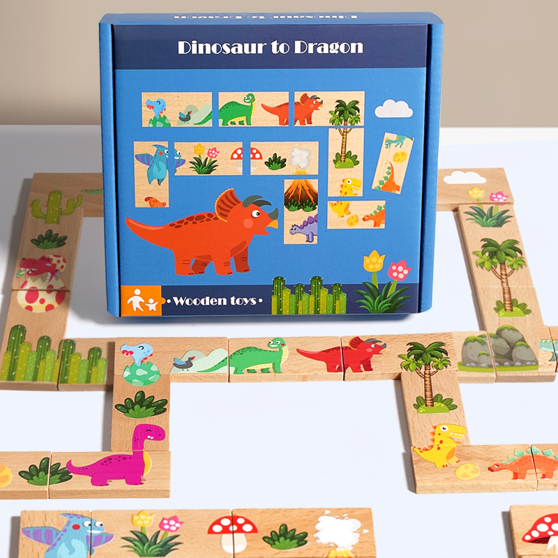 Wooden Puzzle Kids - Kinder Holzpuzzles Cartoon Tiermuster Montessori Lernspielzeug