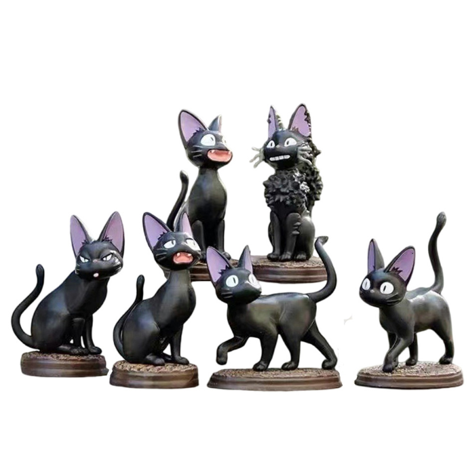 Kids Toys Jiji - 6 teile/satz Cartoon Schwarze Katze Jiji