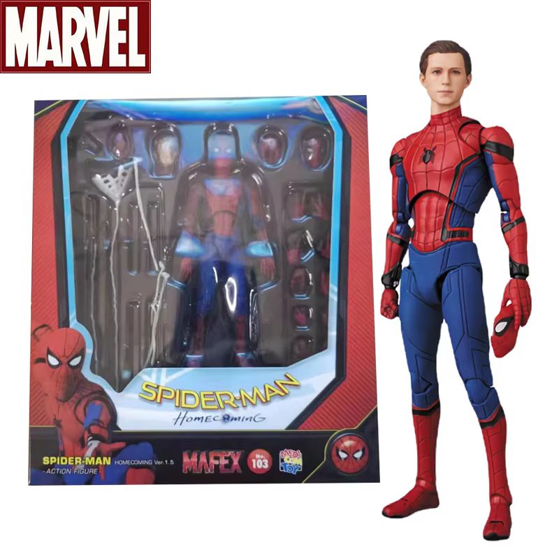 Kids Toys Latest - Mafex 103 Spider-Man Actionfigur Spielzeug Spiderman