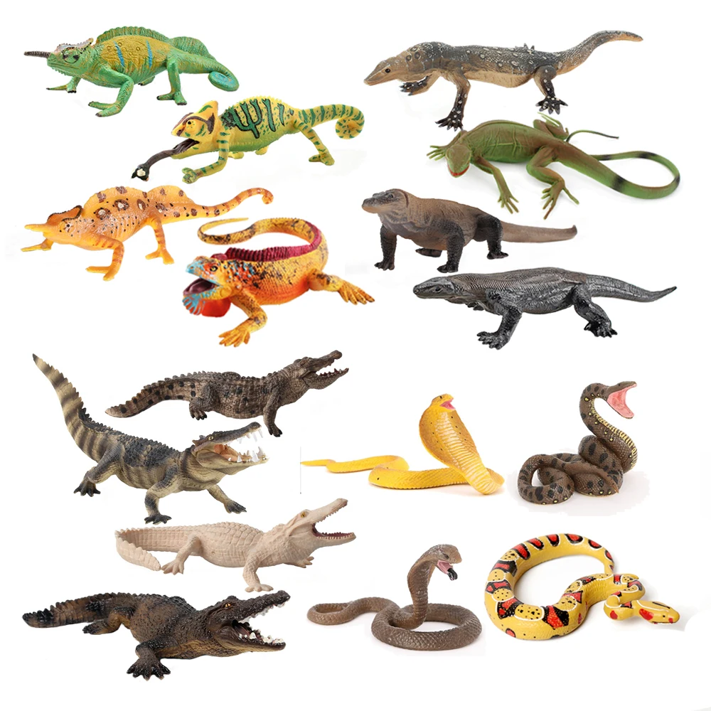 Kids Toys Reviews - Plastik-Chamäleon-Modell Spielzeug Iguana Krokodil Figur Eidechse