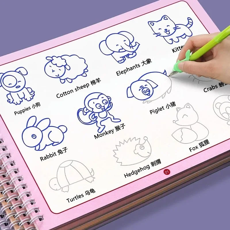 Kids Toys Drawing Easy - Kinder einfach zeichnen Erleuchtung Tracing Buch