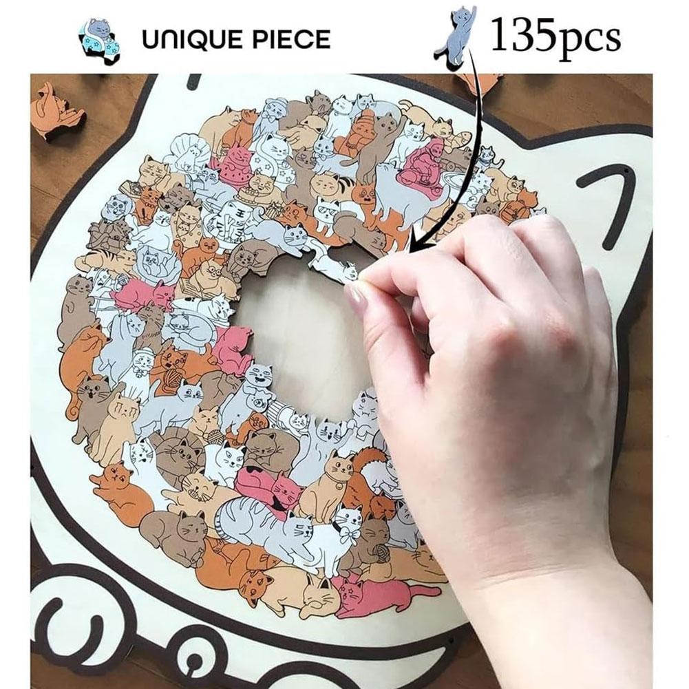 Wooden Puzzle Kids - 135 Teile Holzpuzzles für Erwachsene Kinder