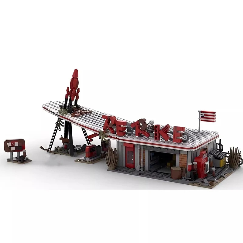 Kids Xmas Toys Ideas - MOC-Spiele Fallout 4, rote Rakete, LKW-Stopp,