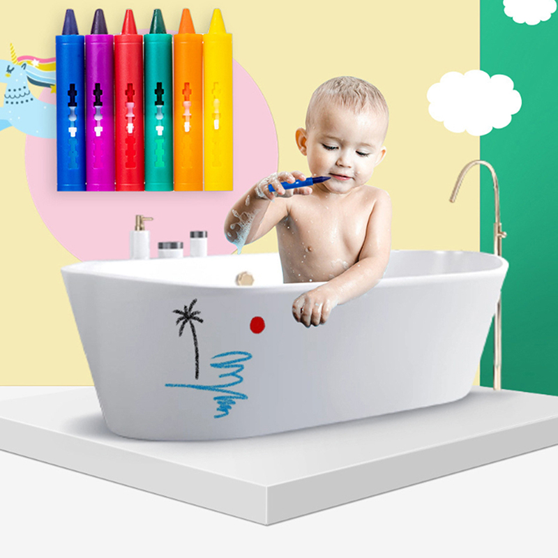 6 Farben waschbare Badestifte- – Kids Toys Drawing Easy Bewertung und Preis