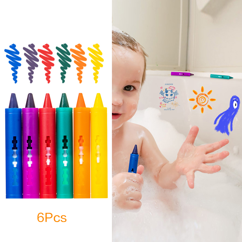 6 Stück waschbare Badestifte,  – Kids Toys Drawing Easy Bewertung und Preis