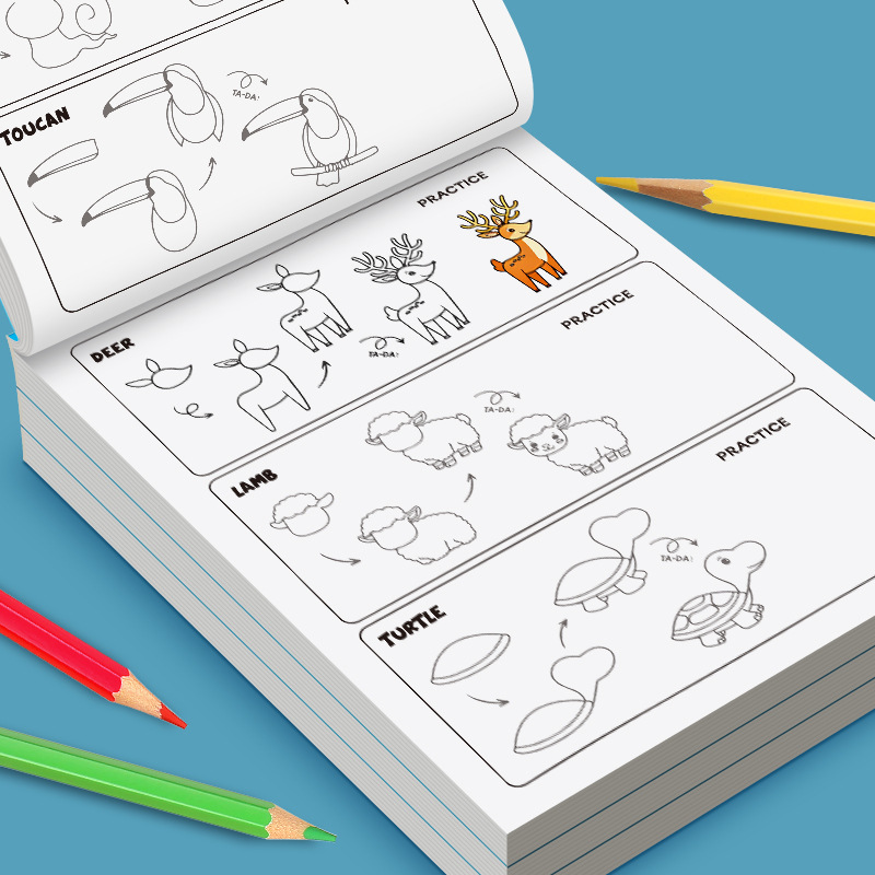 Schritt-für-Schritt-Malbuch fü – Kids Toys Drawing Easy Bewertung und Preis