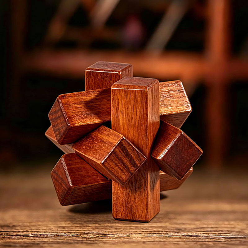 Holzknoten-Puzzle IQ-Logiktrai – Wooden Puzzle Kids Bewertung und Preis