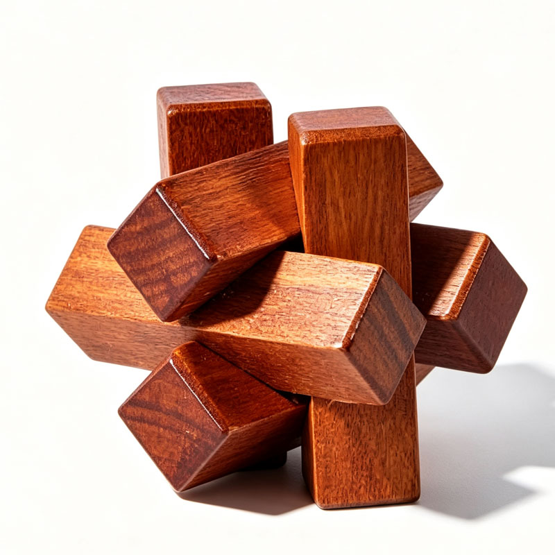 Holzknoten-Puzzle IQ-Logiktrai – Wooden Puzzle Kids Bewertung und Preis