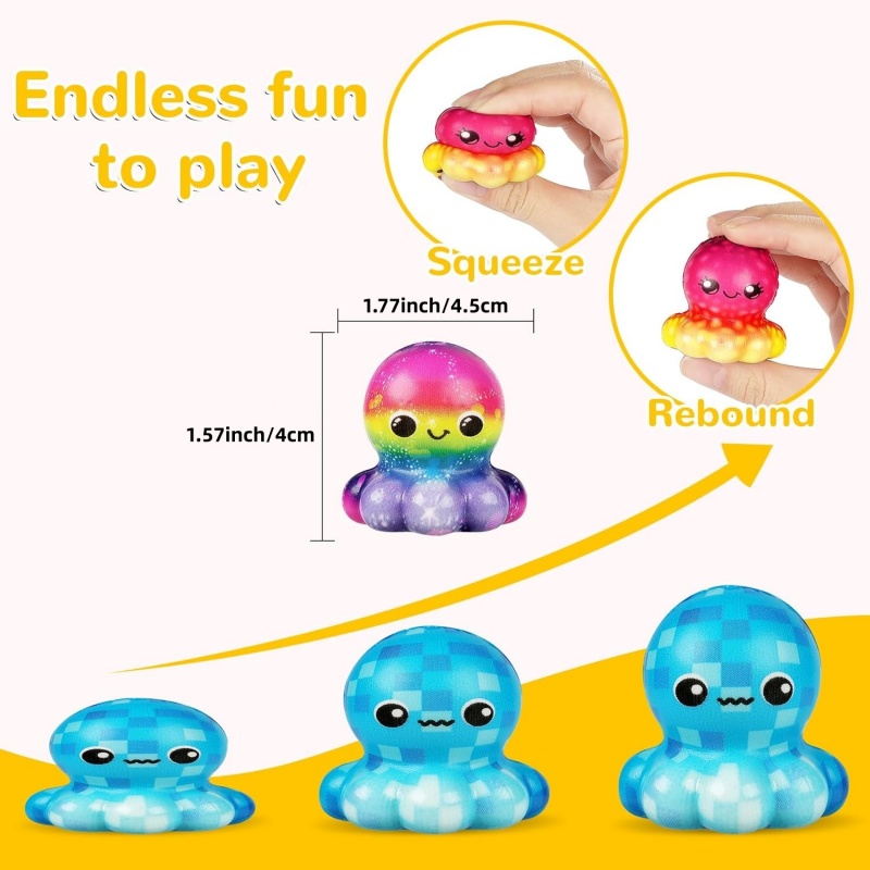 6/12 Stück Oktopus Slow Squish – Kids Toys Basket Bewertung und Preis